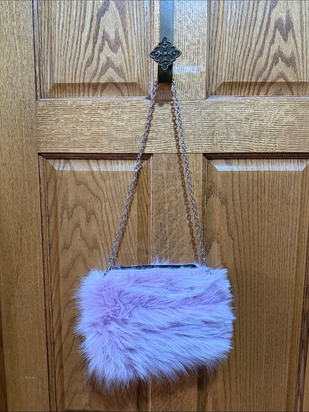 Fuzzy purse. Handmade. Like new